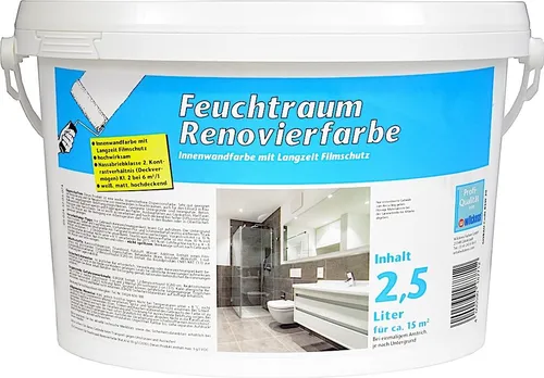 Produktbild Wilckens Feuchtraum Renovierfarbe 2,5L