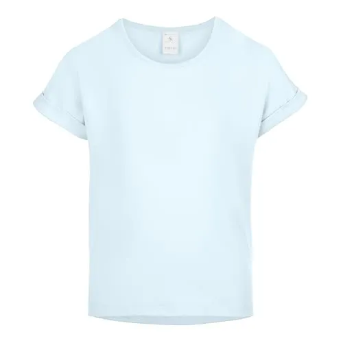 Merry Style T-Shirt für Mädchen aus weicher Baumwolle – Bequeme Mädchenkleidung MS-468 (HellBlau, 122-128 (7-8 Jahre))