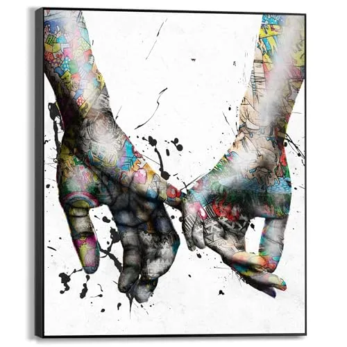 REINDERS Wandbild, Liebe, Schlafzimmer, Bilder, Wanddeko, Room Decor, MDF, Mehrfarbig, 50x40cm