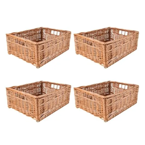 Creative Home Weidenkorb Aufbewahrungskorb 40 x 30 x 15 cm von Creative Home