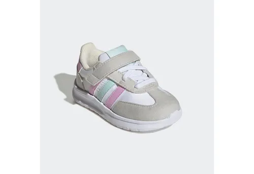 adidas Sportswear RUN 70S 2.0 KIDS Sneaker für Kinder - Sportliche Sneaker für Kinder in lila und weiß, mit bequemer cloudfoam Dämpfung und praktischem Klettverschluss für einfaches An- und Ausziehen.