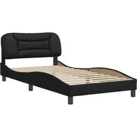 Produktbild vidaXL Bettgestell Ohne Matratze Schwarz 100x203 cm Kunstleder 3208033