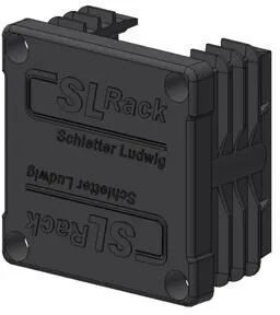 SL Rack Kunststoff-Endkappe RAIL 40, 40x40, schwarz (94640-05)
