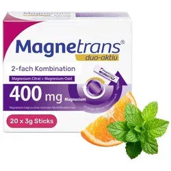 Magnetrans duo-aktiv 400mg Magnesium Direktgranulat-Sticks
