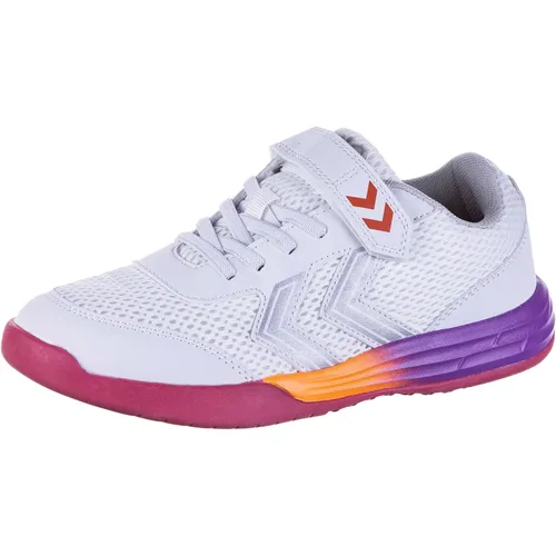 Hummel MULTIPLAY Flex VC JR Schuhe, Weiß/Rosa, Größe 34 von hummel