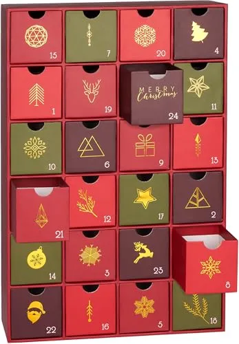 BRUBAKER Befüllbarer Adventskalender DIY von BRUBAKER