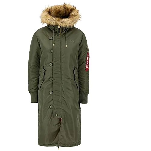 ALPHA INDUSTRIES Long Fishtail W Winterjacke Damen, Gr. M von Alpha Industries