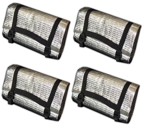 HAC24 Isomatte Campingmatte Faltmatte 60 x 190 cm - Isomatte für Camping und Outdoor, wärmereflektierend und leicht. Ideal für Schutz gegen Bodenkälte und perfekte für Reisen und Freizeit.