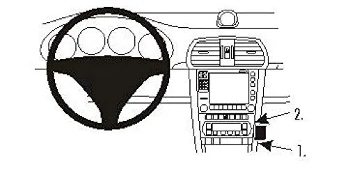 Brodit 853540 ProClip Halterung, schwarz