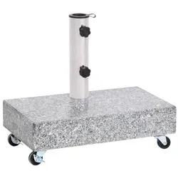 vidaXL Schirmständer Hellgrau 45x25x8,3 cm Granit in grau von vidaXL