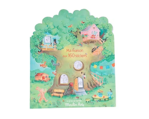Produktbild Moulin Roty Stickerbuch Stickerheft La Grande Famille 160 Sticker 20 Seiten