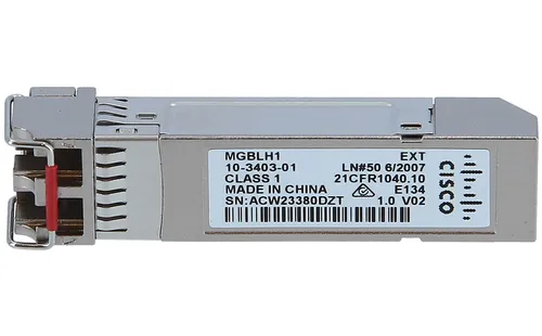 Cisco MGBLH1 SFP Transceiver-Modul - Switch-Module mit einer beeindruckenden Reichweite von bis zu 40 km und einer Datenübertragungsrate von 1 Gbps für zuverlässige Netzwerkverbindungen.