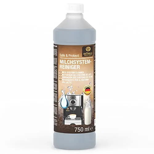 Coffeeano 750ml Milchsystemreiniger für Kaffeevollautomaten und Kaffeemaschinen|50 Anwendungen | Für Delonghi, Siemens, EQ Series, Jura, Krups, Bosch, Miele, Melitta, WMF uvm.