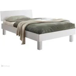 Forti Bettgestell, 90-200 cm, Weiß lackiert von Hasena