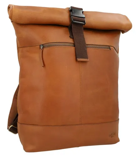 Gusti Leder Rucksack Mattis – Stylischer Rolltop Rucksack in braun von Gusti Leder