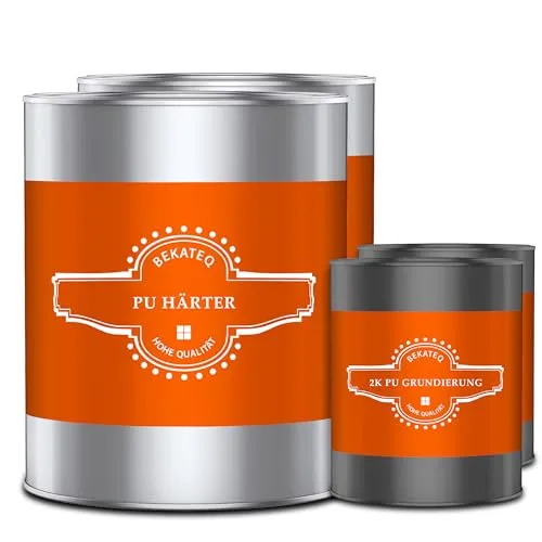 BEKATEQ 2K PU Grundierung - Farblos, 2x1kg, lösemittelfrei - Schnell härtende 2K Polyurethangrundierung für Innen und Außen. Ideal auf bituminösen und mineralischen Untergründen, ermöglicht sofortige Weiterverarbeitung. Hohe Haftung und schnell trocknend, auch bei kühlen Temperaturen.