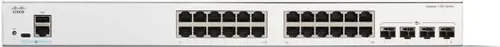 Cisco Catalyst 1300-24T-4X Switch - L3 managed Switch mit 24x 1GbE und 4x 10GbE SFP+, bietet hohe Leistung und Flexibilität für anspruchsvolle Netzwerkanforderungen.