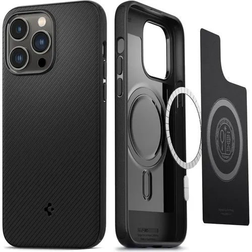 Spigen Mag Armor MagFit Hülle für iPhone 14 Pro Max - Magnetisch, kompatibel mit MagSafe, extra Schutzrand und Air Cushion Technologie für optimalen Halt