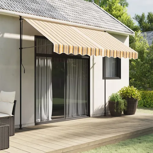 Maison Exclusive Ersatzstoff für Markise in Orange und Schwarz 280x245 cm