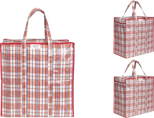 Josephine Osthoff Unisex Schwerlast Wasserdichte Aufbewahrungstaschen, Langlebig & Vielseitig, 75L, Bis 20 kg, Rot, Packung 3, aufbewahrungstasche