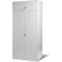 Jan Nowak Aktenschrank mit Geheimfach und Schubladen - Vielseitiger Büroschrank aus robustem Stahl mit 2 abschließbaren Schubladen und einem Geheimfach. Ideal für sichere Aufbewahrung und moderne Gestaltung in Büros und Werkstätten. Maße: 185 cm x 90 cm x 50 cm.
