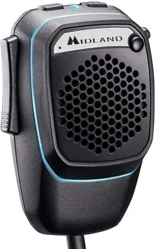 Midland Dual Mike mit Bluetooth – Universelles Mikrofon - Mikrofon mit 6pol GDCH-Stecker, Bluetooth-fähig und kompatibel mit der App CBTalk für vielseitige Anwendungen.