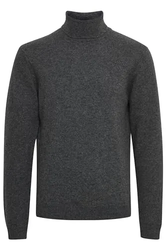 CASUAL FRIDAY CFKarl roll Neck Bounty Knit Herren Strickpullover Feinstrick Pullover mit Rollkragen, Größe:M, Farbe:Pewter Mix (50817)