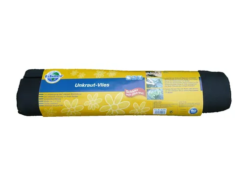 Unkrautvlies 1 x 15 m (15 m²) Gartenvlies Unkrautschutz 30 g/m² PP schwarz