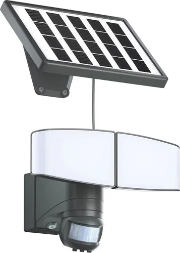 Northpoint LED Solarleuchte mit Bewegungsmelder 6000K - 2x 450 Lumen - Vielseitige LED Solarleuchte für Innen und Außen mit IP44. Kabellos und solarbetrieben, bietet 900 Lumen Lichtstrom. Bewegungsmelder mit 12m Reichweite, individuell einstellbar. Einfache Montage inklusive Zubehör.