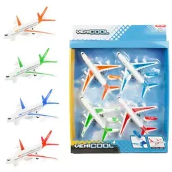 Toi-Toys 4er-Set Rückzug-Flugzeuge 