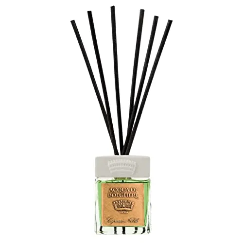 Acqua Di Bolgheri Cipresse Nobile Diffusor für Ambiente 100ml - Eleganter Raumduft mit frischem Zypressen-Aroma, verleiht jedem Raum eine besondere Note und schafft eine einladende Atmosphäre.