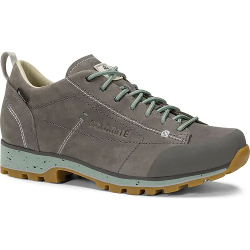 Dolomite Cinquantaquattro Low FG Evo GTX Ws - Damen Freizeitschuhe in Gunmetal Grey - Wanderschuhe mit wasserdichter GORE-TEX®-Membran für trockene Füße und hervorragendem Tragekomfort dank hochwertigem Nubukleder. Ideal für Outdoor-Abenteuer und Stadt.
