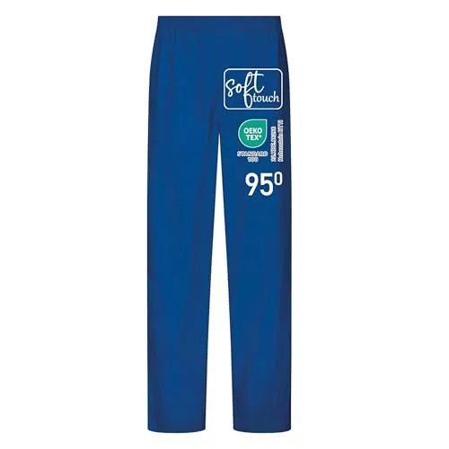 EXNER Medizinische OP-Schlupfhose, Pflege-Hose, Arbeitshose, Unisex für Herren und Damen in Medizin, Krankenpflege, Altenpflege, SPA, Wellnes, Kosmetik, Farbe royal Blue, Größe XS