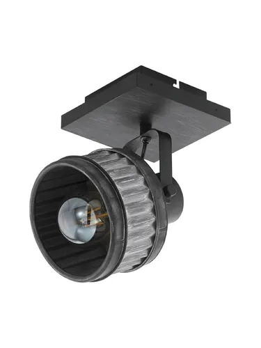 Deckenlampe TURROCK in grau-patina und schwarz - Moderne Deckenleuchte aus legiertem Stahl, ideal für stilvolle Innenräume mit einfacher Montage und 2 Jahren Herstellergarantie.