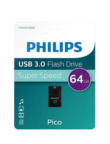 Philips 64GB Speicherstick Pico Edition black schwarz USB 3.0 USB-Stick