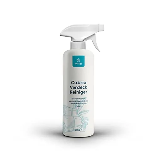 eco:fy Cabrio Verdeck Reiniger Reinigungsmittel Spray zur Reinigung von Cabrio-Dach aus Stoff, Leder, Kunststoff, Kunstleder lösemittelfrei palmölfrei (500 ml)
