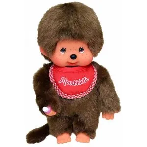 Monchhichi Classic Junge - Kuscheltiere: 20 cm großer Monchhichi-Junge aus hochwertigem Mohair-Plüsch – ein zeitloser Klassiker und ideales Geschenk für Jung und Alt, ab 3 Jahren.