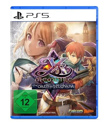 Ys Memoire: The Oath in Felghana - PS5 - Remastered Action-RPG für PS5 mit verbesserten Charakterillustrationen und neuem Synchronsprecher für Adol Christin, erlebe die epische Fantasiewelt in beeindruckender Audioqualität.