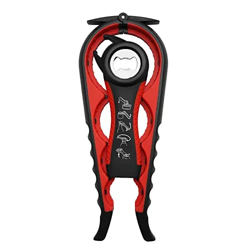 2er Set Multiöffner Deckelöffner,5-in-1 Flaschenöffner & 4-in-1 Dosenöffner,einfach zu bedienen für Kinder, ältere Menschen und Arthritis