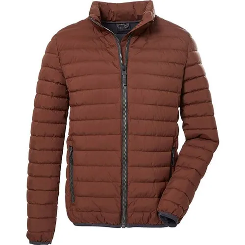 G.I.G.A. DX by killtec Steppjacke GW 6 MN QLTD - Funktionsjacke für Herren, wasserabweisend und atmungsaktiv aus recyceltem Material, ideal für umweltbewusste Sportler in rostrot.