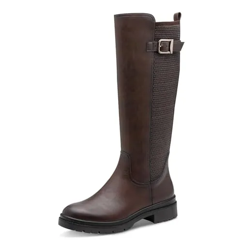 Tamaris Damen Stiefel Leder braun 40 in braun von Tamaris