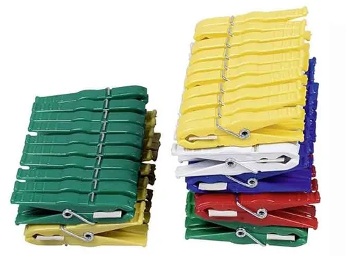 HELO Pack 50 St. Luran-Klammern 112054 - Sonstiges Wasch- & Bügelzubehör: Extra starke Luran®-Wäscheklammern aus 100% recyceltem Kunststoff, besonders stabil und rostfrei, ideal für nachhaltige Wäschepflege.