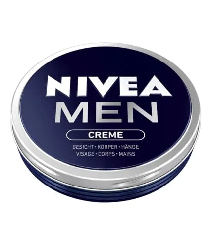 NIVEA MEN Creme, pflegende Hautcreme für intensive Feuchtigkeit,Hautpflege für Männer ideal für Körper, Gesicht und Hände, leichte Formel mit Vitamin E (75 ml)