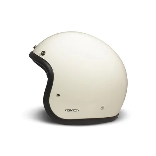 Retro Solid Cream Open Face Helm Jethelm Motorradhelm ECE2206