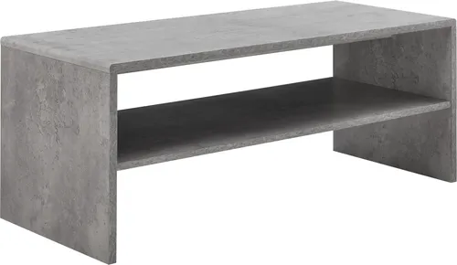 Produktbild [en.casa] Couchtisch Beton-Optik mit Ablagefläche 100x40x40cm