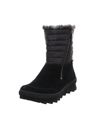 Legero Damen Novara Warm Gefütterte Gore-tex Schneestiefel, Schwarz 0000, 41.5 EU - Wanderschuhe für kalte Tage, mit GORE-TEX Futter für warme Füße und rutschfester Sohle für sicheren Halt auf Schnee.