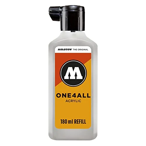 Molotow ONE4ALL Refill Acryl, Farbe 237 grau blau hell 180 ml, Nachfülltinte für Permanentmarker