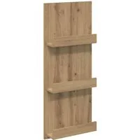 vidaXL Magazinregal Artisan-Eiche 43 x 11 x 102 cm - Stilvolles Magazinregal aus Holzwerkstoff für die praktische Aufbewahrung in Büro oder Zuhause. Mit schlankem Design und einfacher Reinigung ist es ideal für Zeitschriften und Bücher. Langlebig und vielseitig einsetzbar.