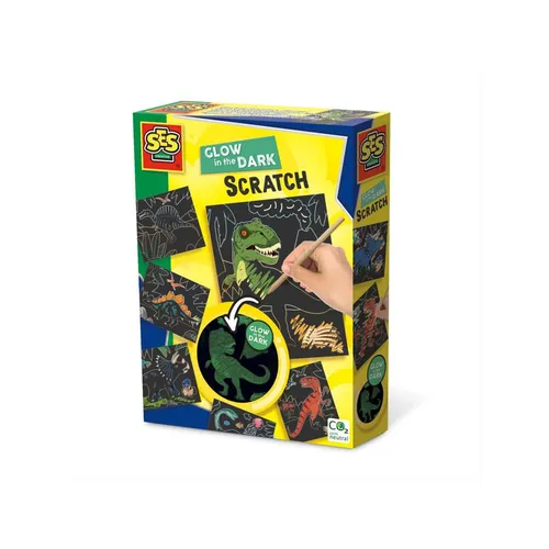 SES Glow in the Dark Kratzbilder - Dinosaurier von SES