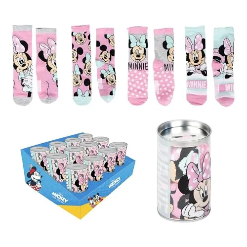 Pack von 4 Kinder-Socken Minnie-Design